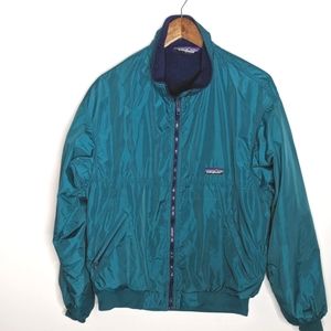 Vintage Patagonia Men's Bomber Fleece Lined Jacket Large Made in USA 1990s
